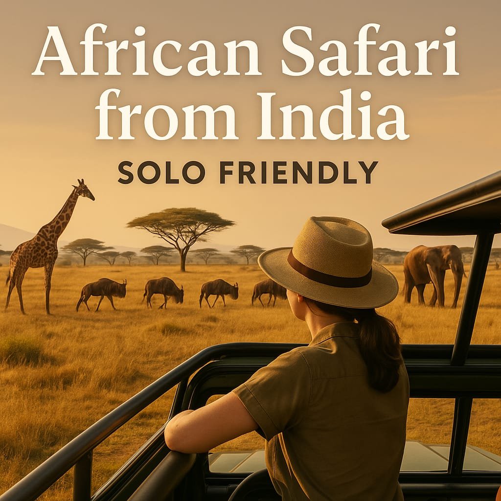 African Safari Tour for SOLO Indian Travellers Bangalore Kolkata Mumbai Delhi